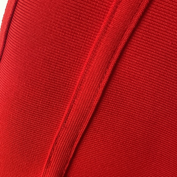 RED BANDAGE BODYCON DRESS - Picture 6 of 6